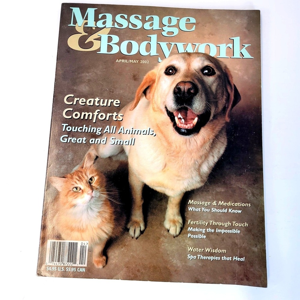 Massage & Bodywork Magazine April/May 2002 Animal Massage Issue Unisex OS Brown